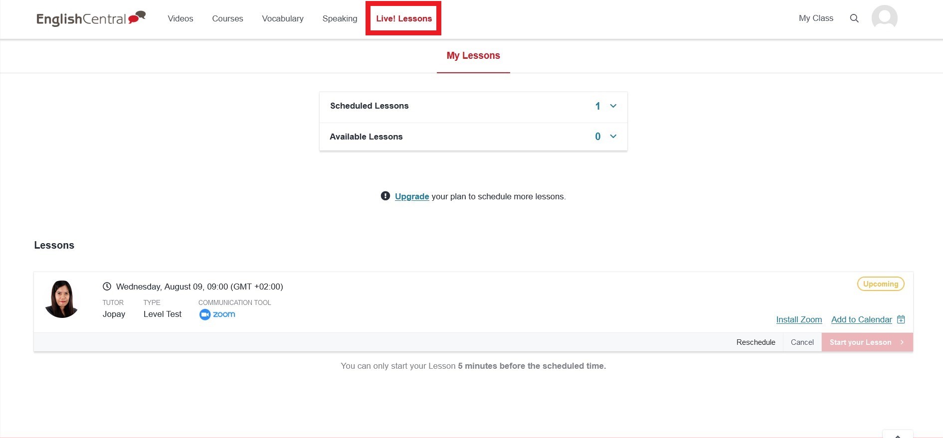 How can I reschedule my Level Test (LT)? Spot On Learning